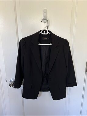 Black Etam Paris Tailored Blazer